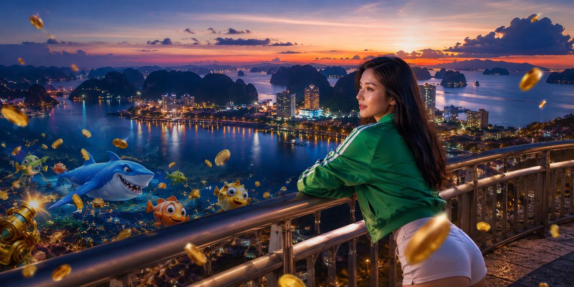 Người chơi bắn cá trực tuyến tại vùng biển Hạ Long, màn hình hiển thị trò chơi sinh động
